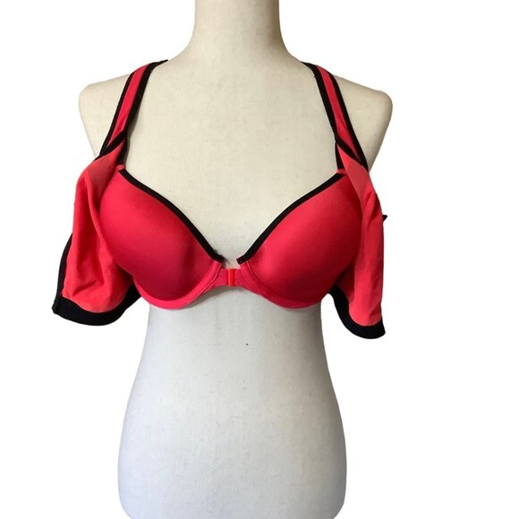 Victoria's Secret VSX Sport Bra Women INCREDIBLE Size 34DD Zip Front Thick Strap - Picture 4 of 8